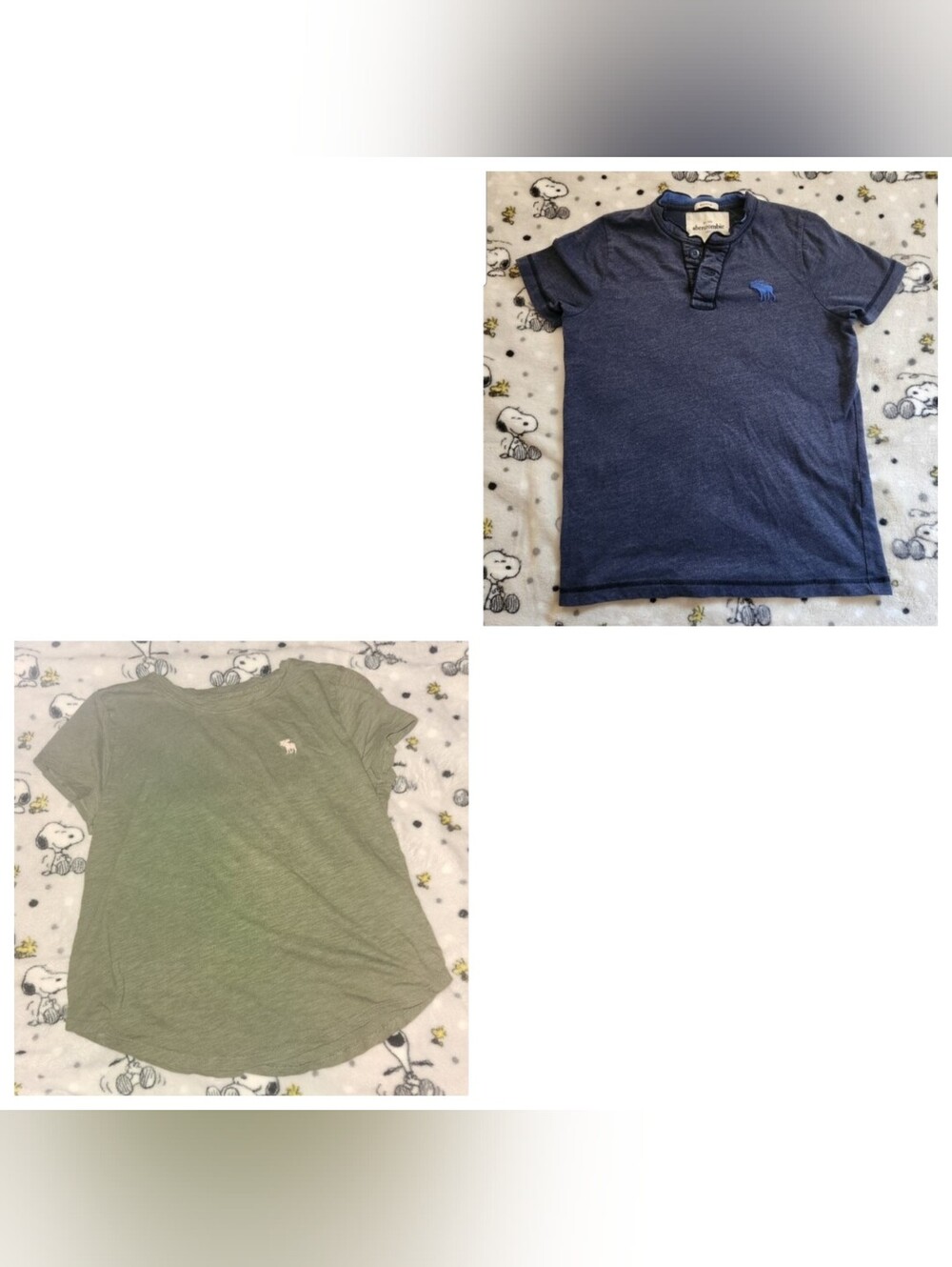 💙2/$8💙 Abercrombie & Fitch Short Sleeve Henley + Tee Bundle